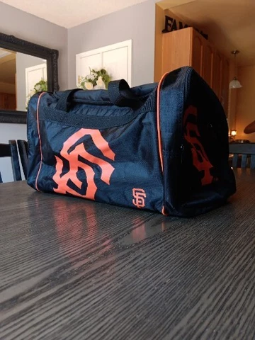 San Francisco Giants Large duffel bag gym bag player posey Black Cover