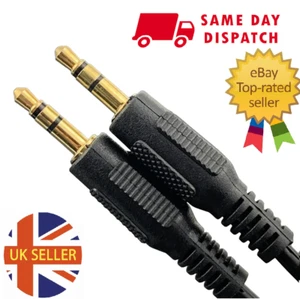 Cable de auriculares altavoz enchufe estéreo de audio macho a macho de 3,5 mm al por mayor del Reino Unido - Imagen 1 de 6