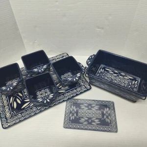 Temptations by Tara geschnitzte alte Welt 13-teiliges Backset 1,5 Quart Hackbratenform mit Deckel - Bild 1 von 16