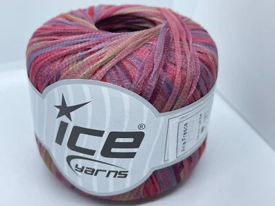 Reds Purple Tan Aria Fresca Sheer Net Ribbon Yarn 78327 Ice 25g 174y DK - Image 1 of 4