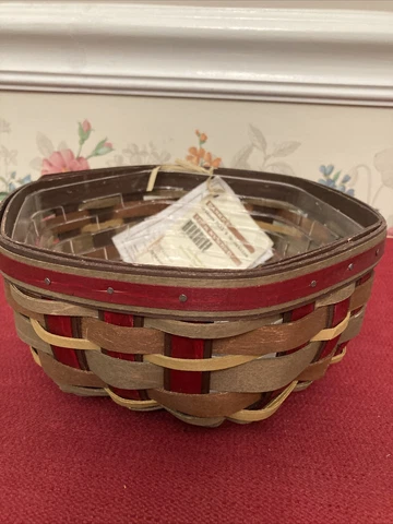 Longaberger 2011 CRIMSON HILL GENERATION BASKET/PROT NEW/WEAVE TAGS/FELT PADS Cover