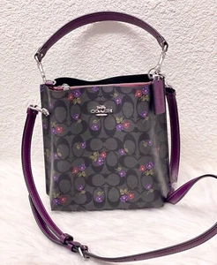 NWT coach Mollie Bucket Bag 22 In Signature With Country Floral Print CN144 - Picture 1 of 16