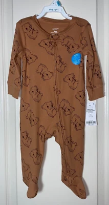 Nuevo con etiquetas Carter’s 6MO Koala Bear Pies Manga Larga Dormir Una Pieza Body Infantil Foto 1 de 4