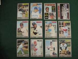 1970 Topps (12) Different Baseball Card Lot Rico Carty, Astros Team - VG-EX+ - Picture 1 of 14