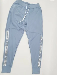 Mens Under Armour Tapered Fleece Jogger Pants 1361917 Blue Pockets SZ M - Picture 1 of 11