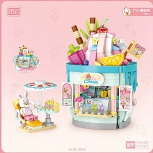 LOZ MINI Blocks Kids Building Toys Bricks Ice Cream Shop - Style 1745 - 556pcs - Picture 1 of 3