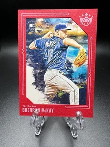 2020 Panini Diamond Kings SP Red Frame Brendan McKay #162 Rookie RC Rays 5244 - Picture 1 of 2