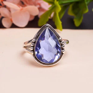 Iolite Gemstone 925 Sterling Silver Jewelry Ring, Designer Ring, Beautiful Ring - Picture 1 of 4