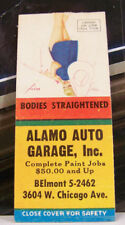Rare Vintage Matchbook Cover K2 Minneapolis Minnesota Alamo Auto Garage Paint