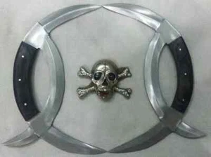 Custom hand made Beautiful Real Steel Deer Horn crafted king' s Knife 2 Pair - Picture 1 of 4