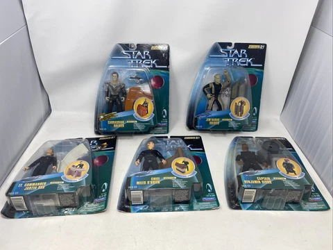 Playmates Star Trek Action Figure Warp Factor 1998 Series 2 Lot of 5 Cover