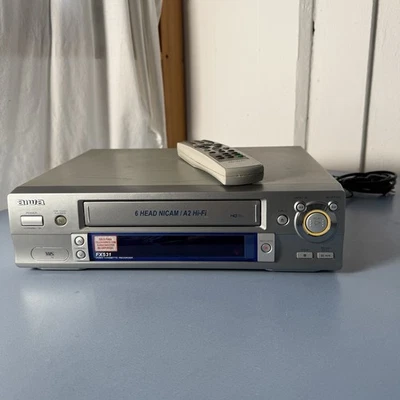 Aiwa FX-531 Video Cassette Recorder 6 Head Nicam A2 Hi Fi VCR VHS - Immagine 1 di 4