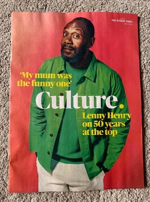 THE SUNDAY TIMES CULTURE MAGAZINE 27th July 2025 27/7/25 Lenny Henry  - Image 1 of 2