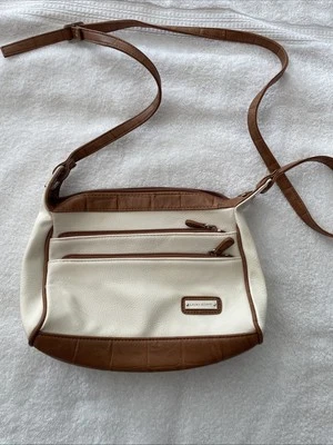 Laura Scott нашивка кожаная сумочка наплечная сумка молнии карманы из натуральной кожи новый с Ярлыками - Изображение 1 из 4