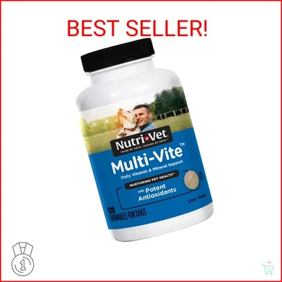 Nutri-Vet Multi-Vite Chewables for Adult Dogs, Dog Vitamins, Pet Essentials, Pot - Image 1 of 2
