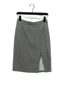 Reiss Women's Midi Skirt UK 8 Grey Polyester with Elastane, Viscose, Wool - Picture 1 of 5