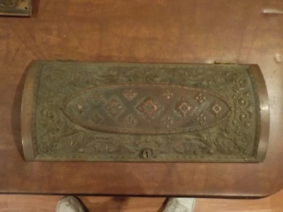 Национальный кассовый аппарат красная латунная крышка модель эпохи Возрождения NCR - Изображение 1 из 3