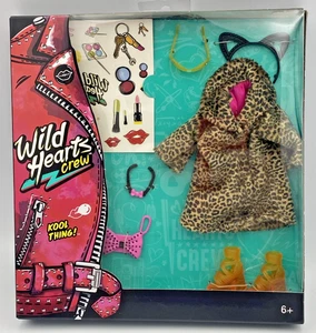 Wild Hearts Crew Kool Thing Fashion Set Leopard Print Coat Jacket Brown NEW - Picture 1 of 2