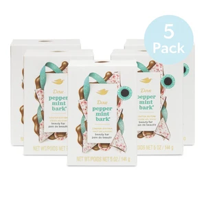 Dove Peppermint Bark Beauty Bar 5 oz – 5 Pack – New - Picture 1 of 1