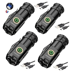 Mini Flashlight 2550 Lumens Rechargeable USB C Charging, Small Flashlights - Picture 1 of 7