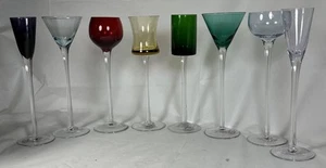 Set of 8 Home Essential Cordial Liqueur Aperitif Colorful Stemware Glasses - Picture 1 of 5