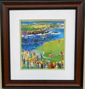 LeRoy Neiman "16th at Cypress" FRAMED Art Print Golf Inlet - Picture 1 of 3