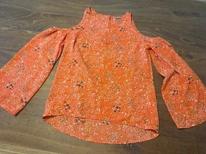 Chelsea28 Print Cold Shoulder Bluse Damen Gr. XSmall (ORANGE) 152989 - Bild 1 von 4