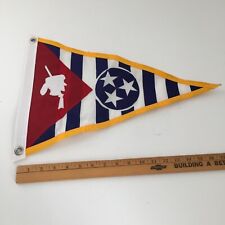 Tennessee Yacht Club Burgee Flag Pennant - Davy Crocket - Three Stars of TN Flag