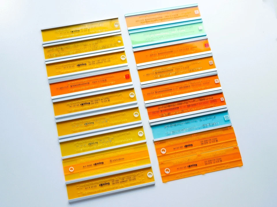 SCHRIFTSCHABLONE 2,5 MM | ROTRING | STANDARDGRAPH | FABER CASTELL ZUR AUSWAHL !! - Bild 1 von 1