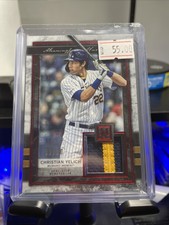 2020 Topps Museum Collection Meaningful Materials Relics /10 Christian Yelich