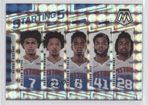 2021 Mosaic Starting 5 Cade Cunningham Hamidou Diallo Isaiah Stewart Rookie RC