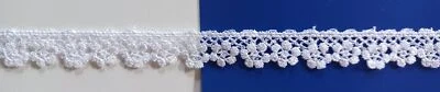 3 Yds. Natural White Rayon Floral 5/8" Venise Lace Piece vt-55 - Image 1 of 4