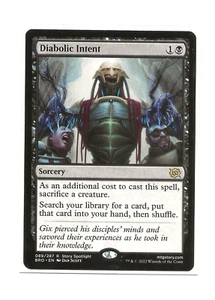 DIABOLIC INTENT Magic English Brothers War MTG BRO NM - Imagen 1 de 1