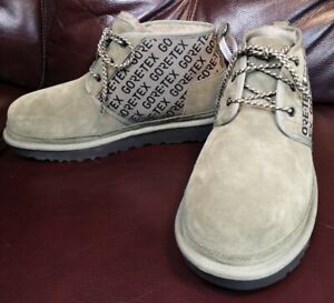 UGG Neumel Gore-tex Chukka Boots Waterproof Suede Green 1118571 Men's Size 10