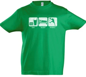 Eat Sleep Basketball Boys T-Shirt Fun Player Team Coach Training Fitness Sport - Picture 1 of 1
