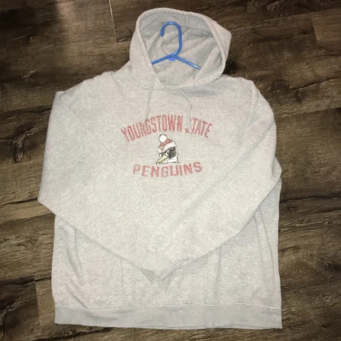 YOUNGSTOWN STATE PENGUINS Sweatshirt HOODIE XL/XG NCAA KA INC Cotton Blend VTG Cover