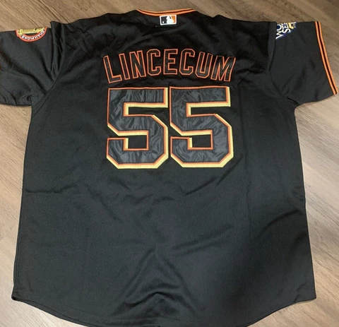 MITCHELL & NESS Tim Lincecum 2010 San Francisco Giants World Series Jersey SZ 56 Cover