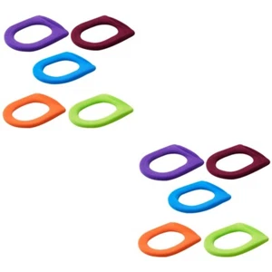 10 Stück bunte O-förmige WC-Vorleger, Closestool-Matte, langlebig, nützlich, - Bild 1 von 12