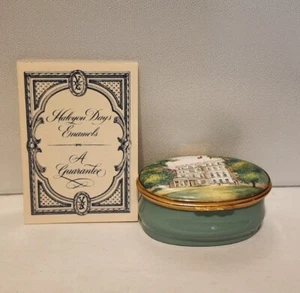 Halcyon Days Clarence House London Trinket Box Bilston Enamel Rare 1970s READ - Picture 1 of 5