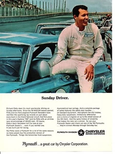 1966 PLYMOUTH HEMI BELVEDERE / RICHARD PETTY WINS DAYTONA 500 ~ ORIG PRINT AD - Imagen 1 de 1