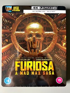 NEW Furiosa A Mad Max Saga 4K Bluray Steelbook Limited Taylor-Joy Hemsworth - Picture 1 of 2