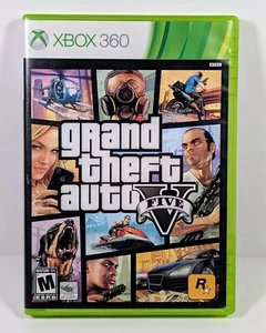Grand Theft Auto V 5 Five (2013, Xbox 360, juego de 2 discos) probado sin manual - Imagen 1 de 3