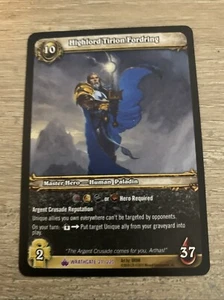 World of Warcraft TCG Wrathgate 21/220 Highlord Tirion Fordring - Picture 1 of 2