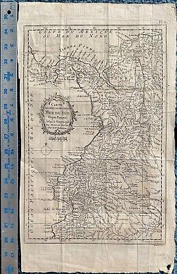 Antique Map Of  The Kiss  Panama & Mer Du Sud  1790 • 245$