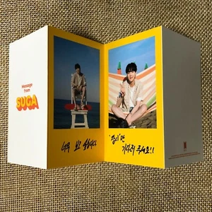 BTS SUGA [ Butter ] Official Folded Message Card Photocard / New / Gift - Picture 1 of 7