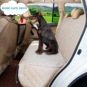 Dog Car Seat Cover for Back Seat Waterproof, Non-Slip Back Seat Cover (Beige) - Picture 1 of 5