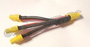 Connettore 3 Vie Parallelo XT60 Carica Combina 3 ESC a 1 Spina LiPo 12AWG - Foto 1 di 12