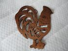 1995 ODI Cast Iron Copper Coating Rooster Wall Hanging/Trivet