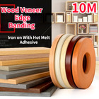 10M PVC Furnier Kantenband Rolle Bügeln Mit Heißkleber Holz Eiche