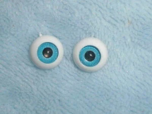 11mm 12mm Turquoise Azure Cerulean Light Blue Acrylic Eyes BJD Doll 1/6 27-15cm - Picture 1 of 2